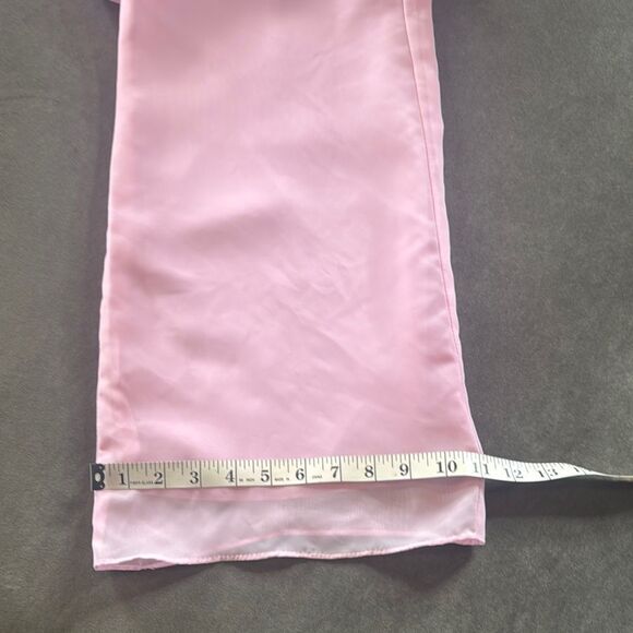 Women’s Pink Chiffon 3 Piece Formal Mother of the Bride Pants Suit Size 8 NEW - Picture 14 of 15